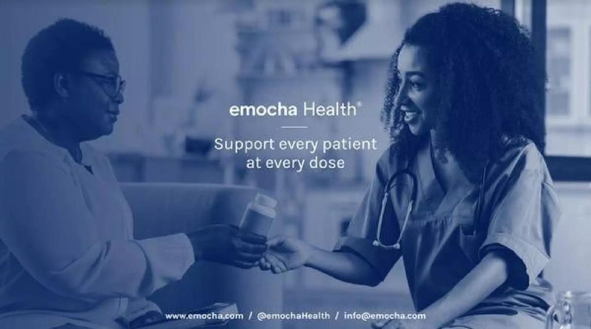 emocha health pitch deck slide 1 of 18