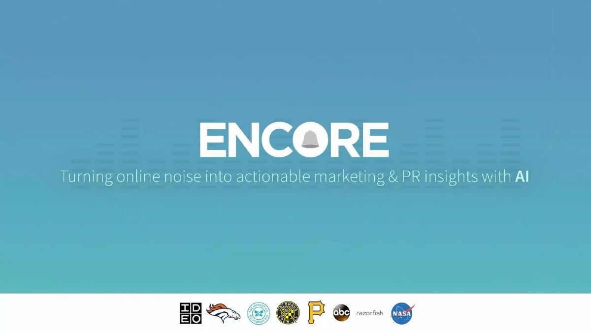 Encore Alert pitch deck slide 1 of 11