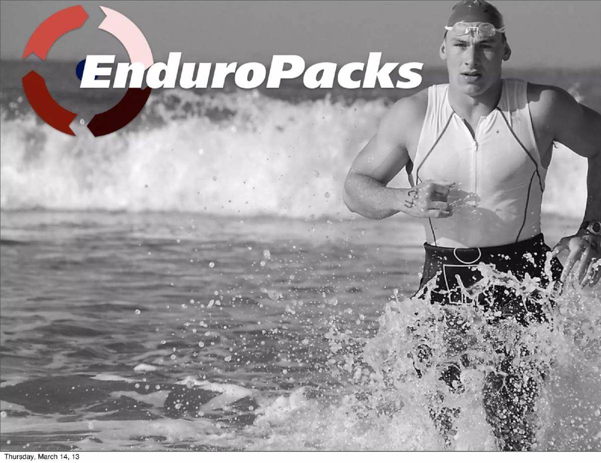 EnduroPacks pitch deck slide 1 of 12