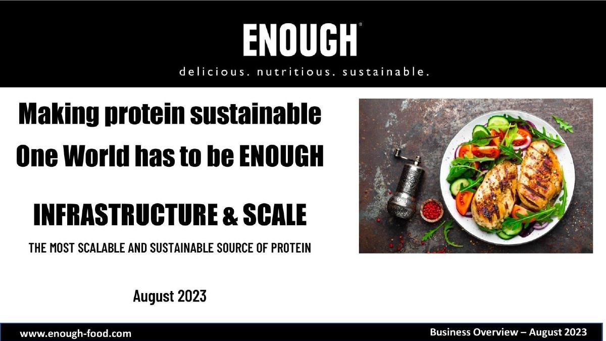 Enough pitch deck slide 1 of 16