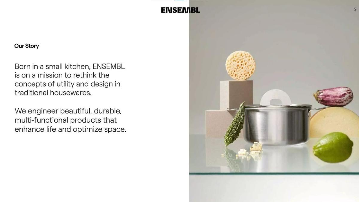 Ensembl pitch deck slide 2 of 19