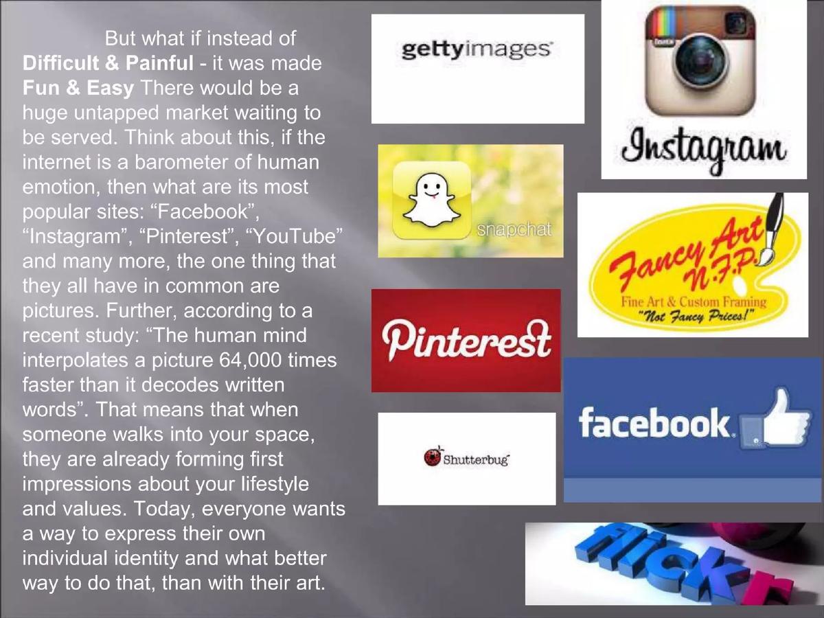 Fancy Art pitch deck slide 2 of 18