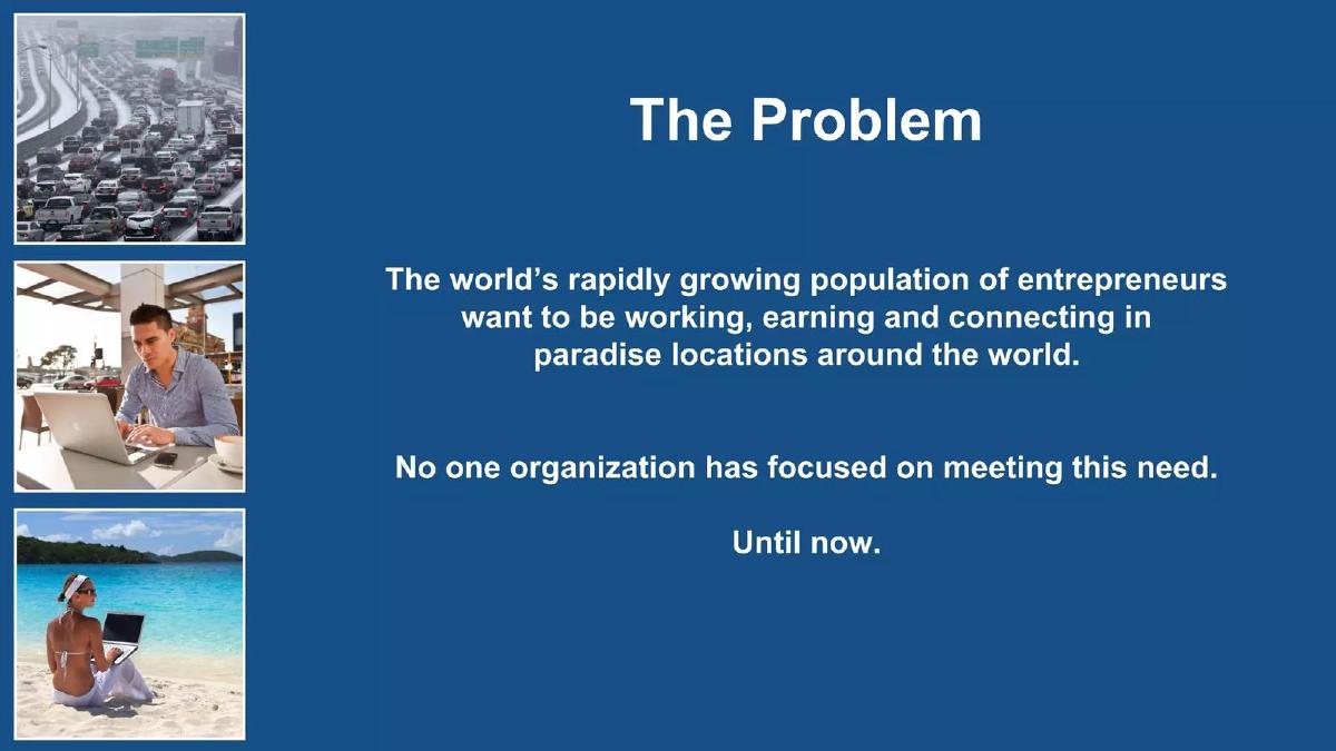 Entrepreneur Resorts pitch deck slide 2 of 17