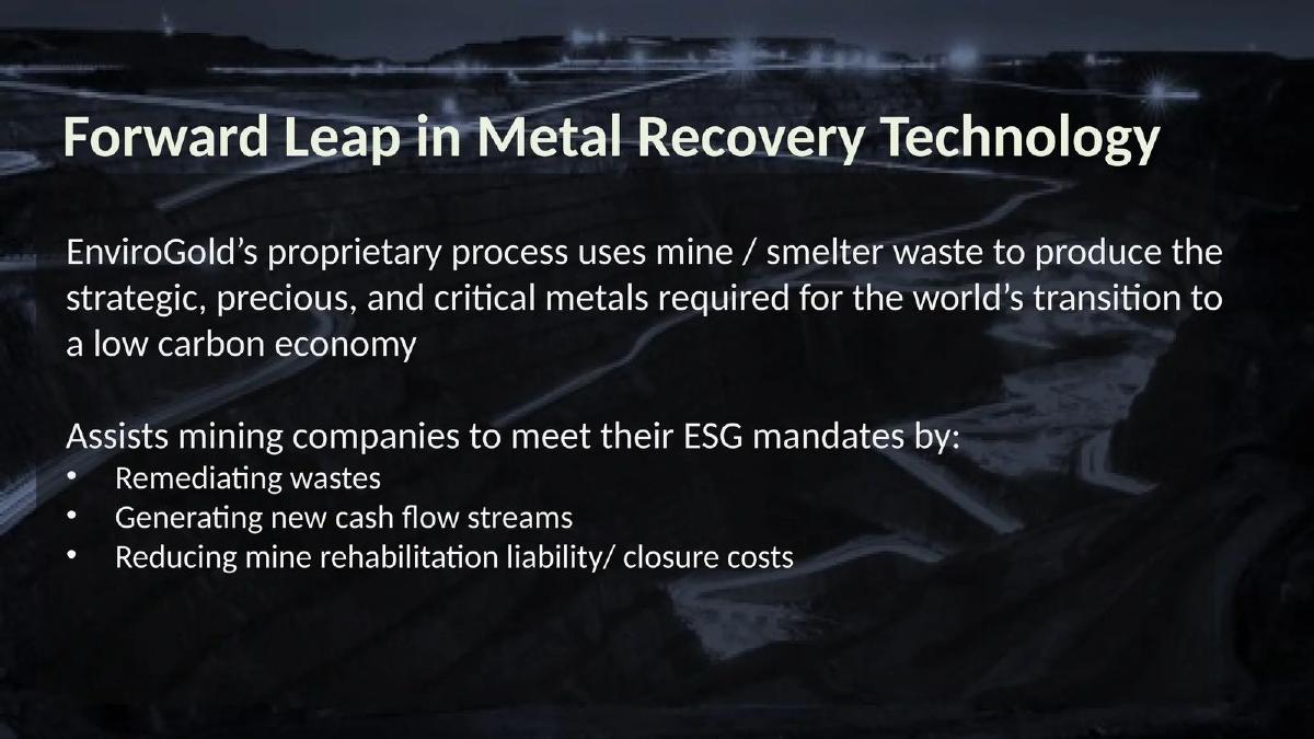 EnviroGold Global pitch deck slide 3 of 14