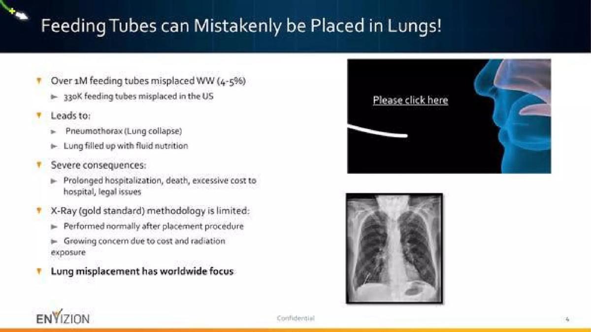 Envizion Medical pitch deck slide 4 of 10