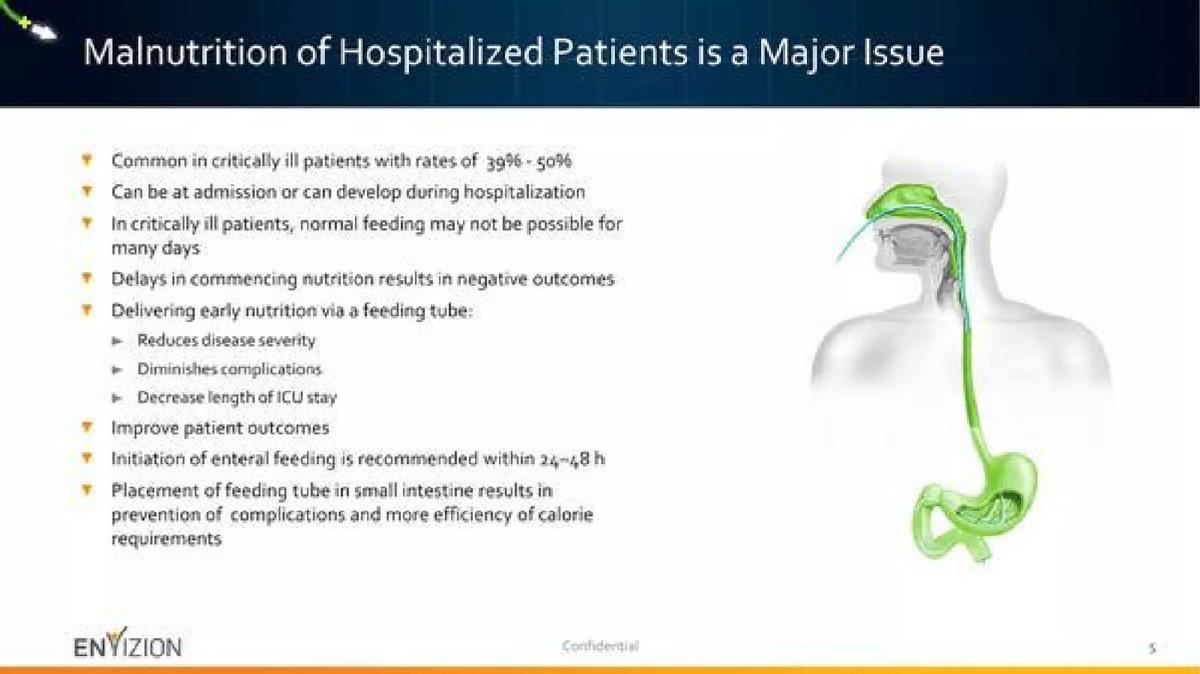Envizion Medical pitch deck slide 5 of 10