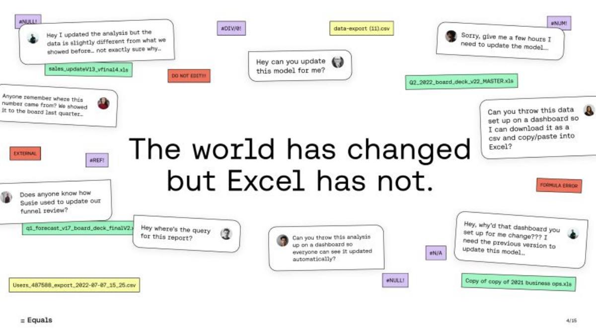 Equals Series A pitch deck slide 4 of 21