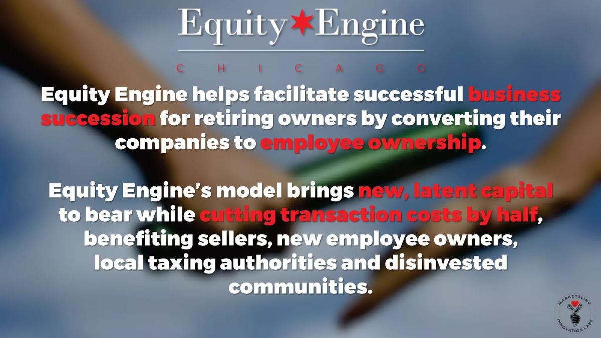 Equity Engine pitch deck slide 2 of 17