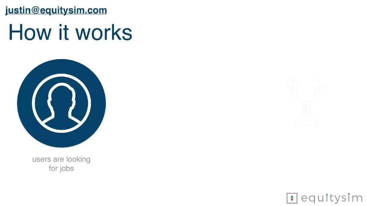 EquitySim pitch deck slide 2 of 13