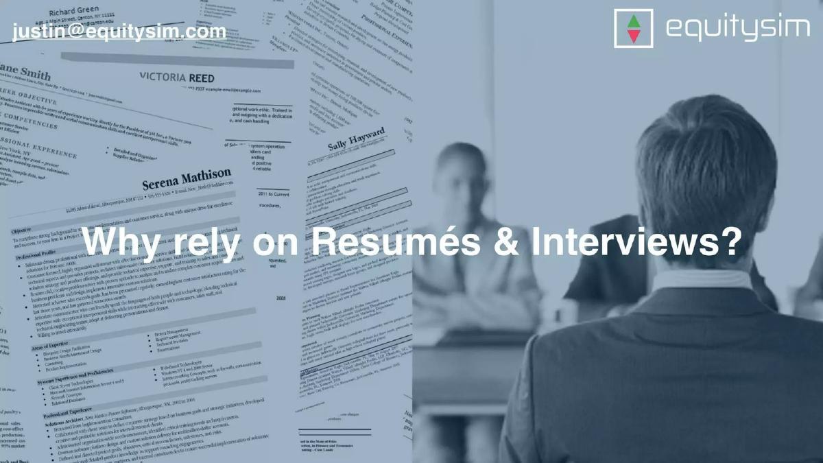 EquitySim pitch deck slide 5 of 13