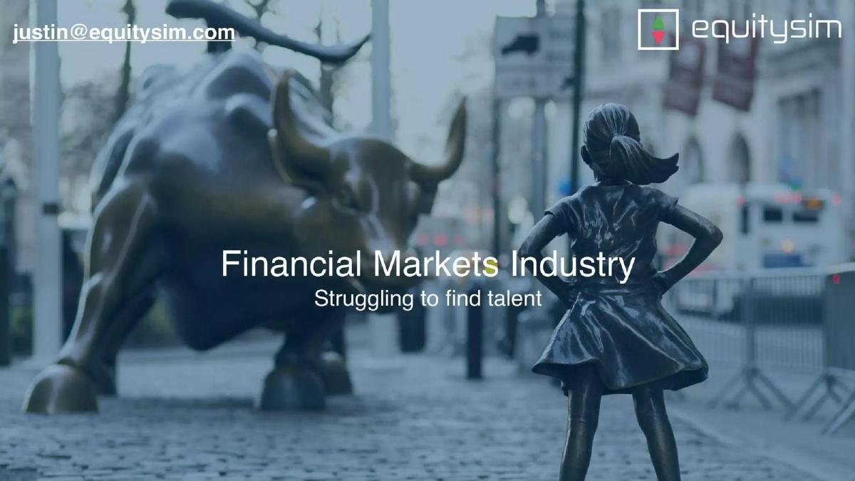 EquitySim pitch deck slide 6 of 13