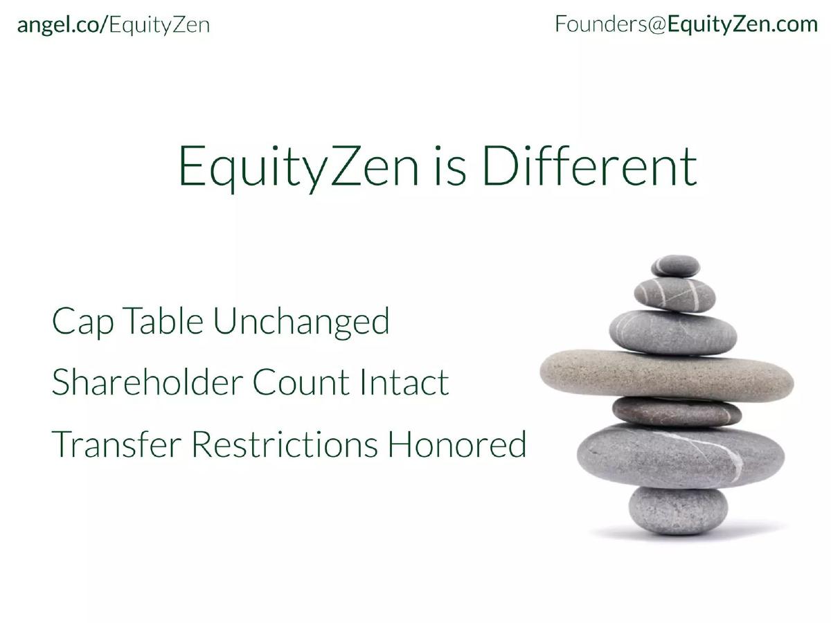 EquityZen pitch deck slide 4 of 9
