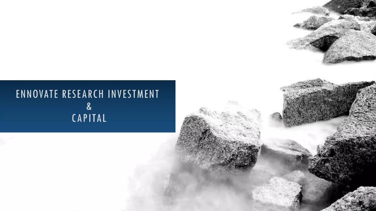 Ennovate Research Investment & Capital pitch deck slide 1 of 12