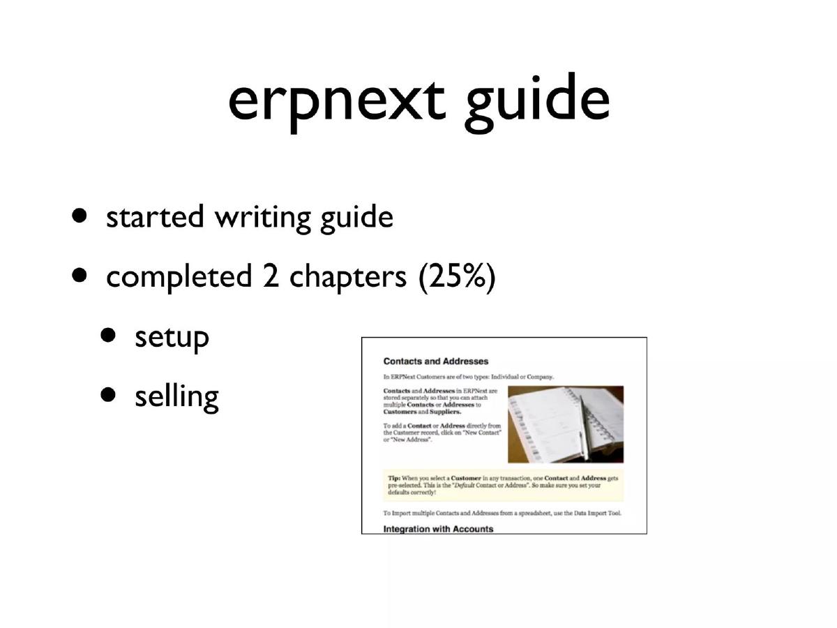 ERPNext pitch deck slide 6 of 8