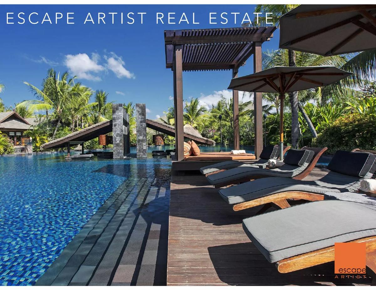 Escape Artist Real Estate pitch deck slide 1 of 13
