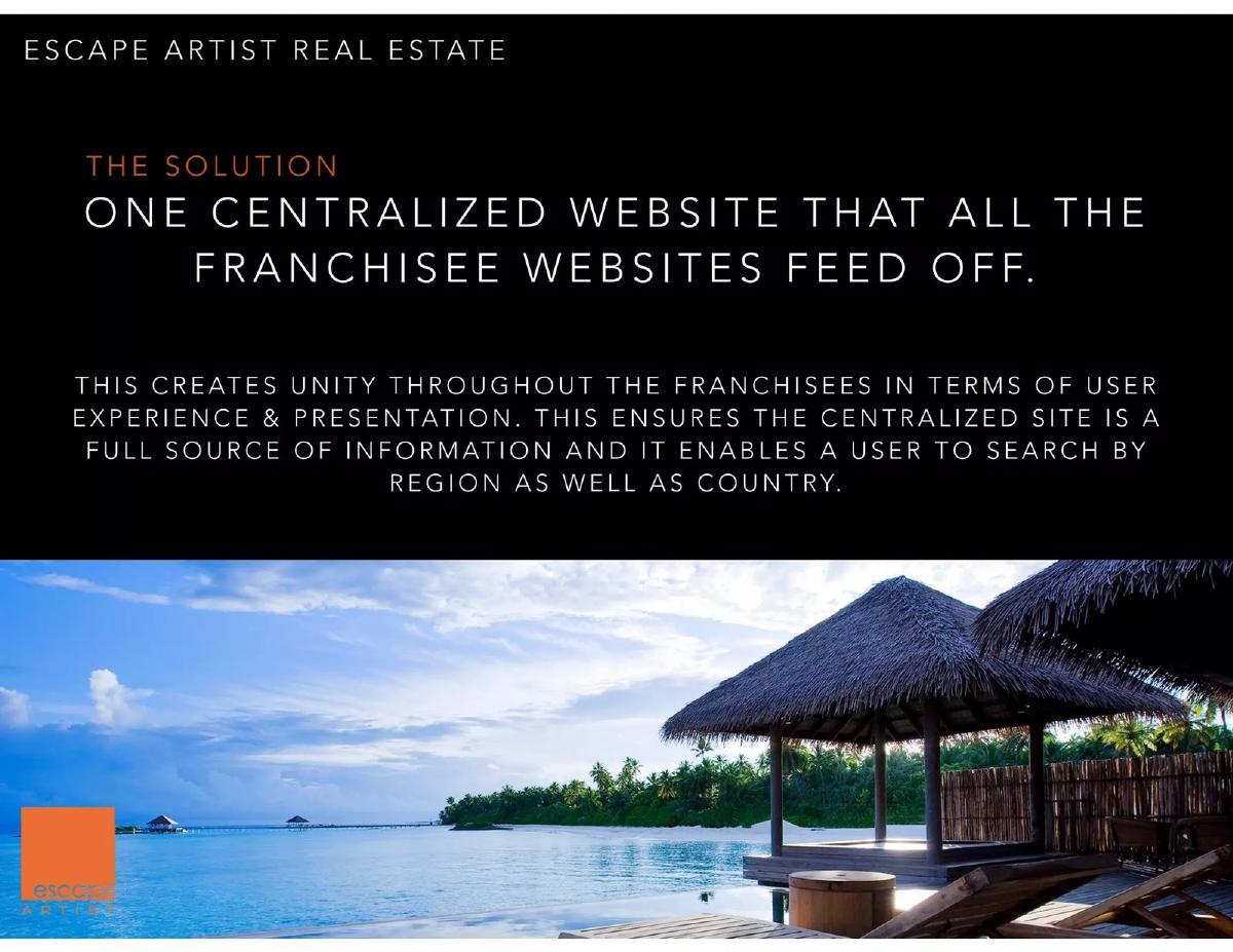 Escape Artist Real Estate pitch deck slide 5 of 13