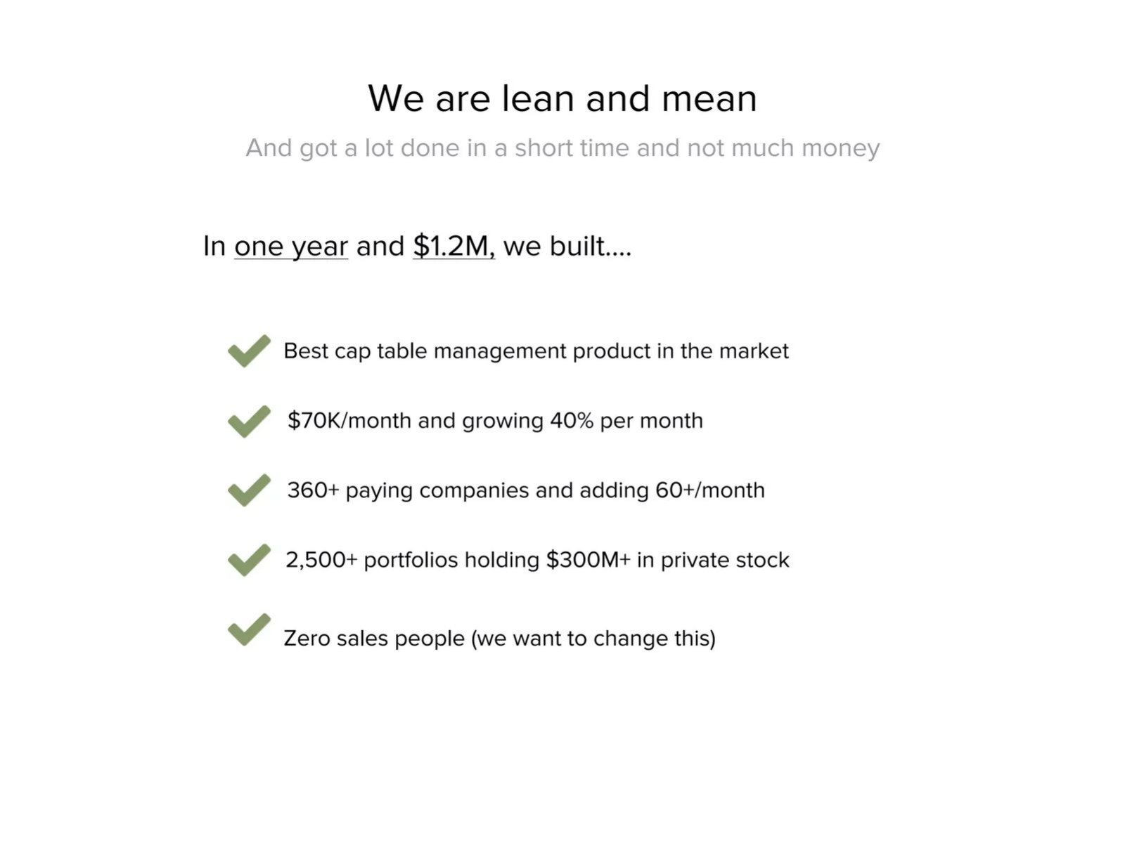 eShares pitch deck financials slide 21