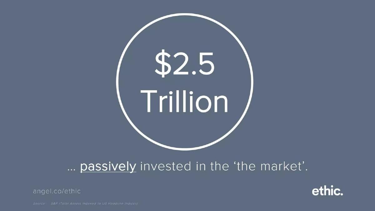 Ethic pitch deck slide 2 of 8