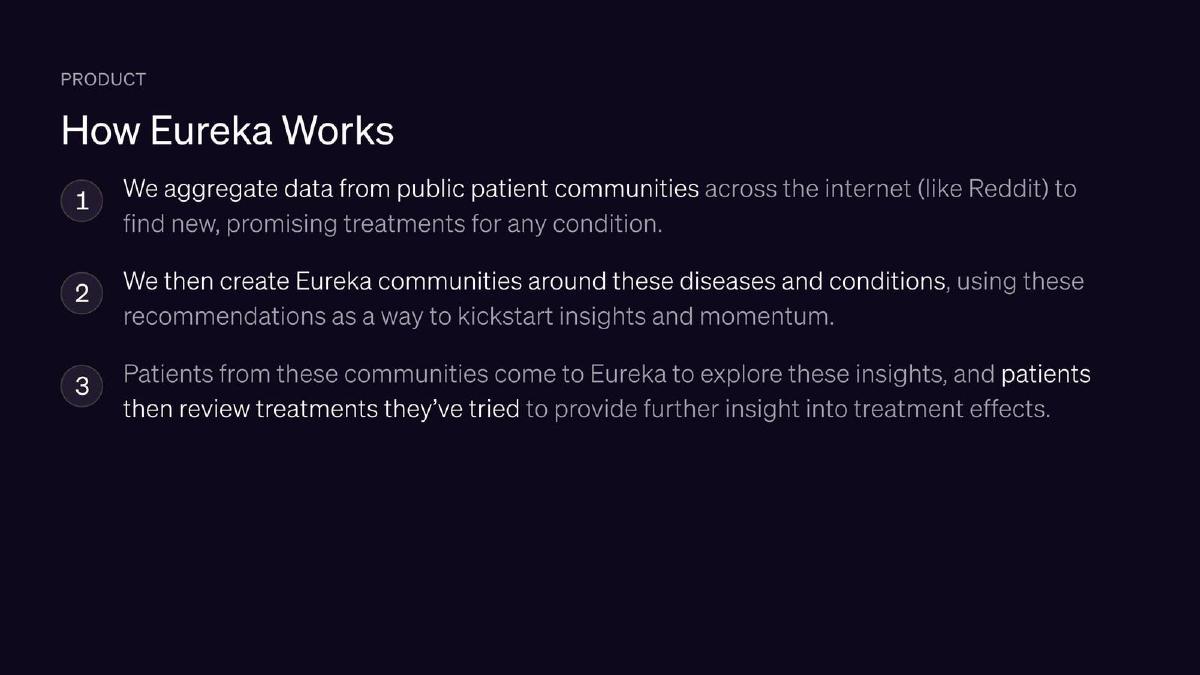 Eureka Health pitch deck slide 5 of 12