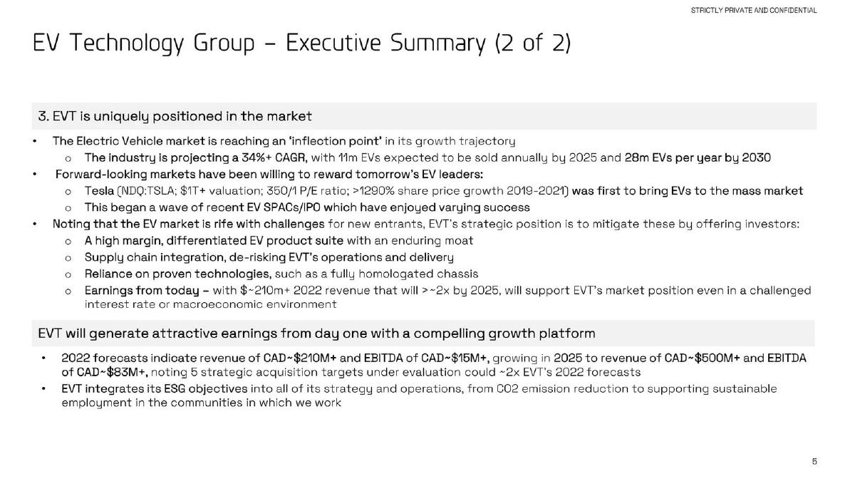 EV Technology Group pitch deck slide 5 of 49