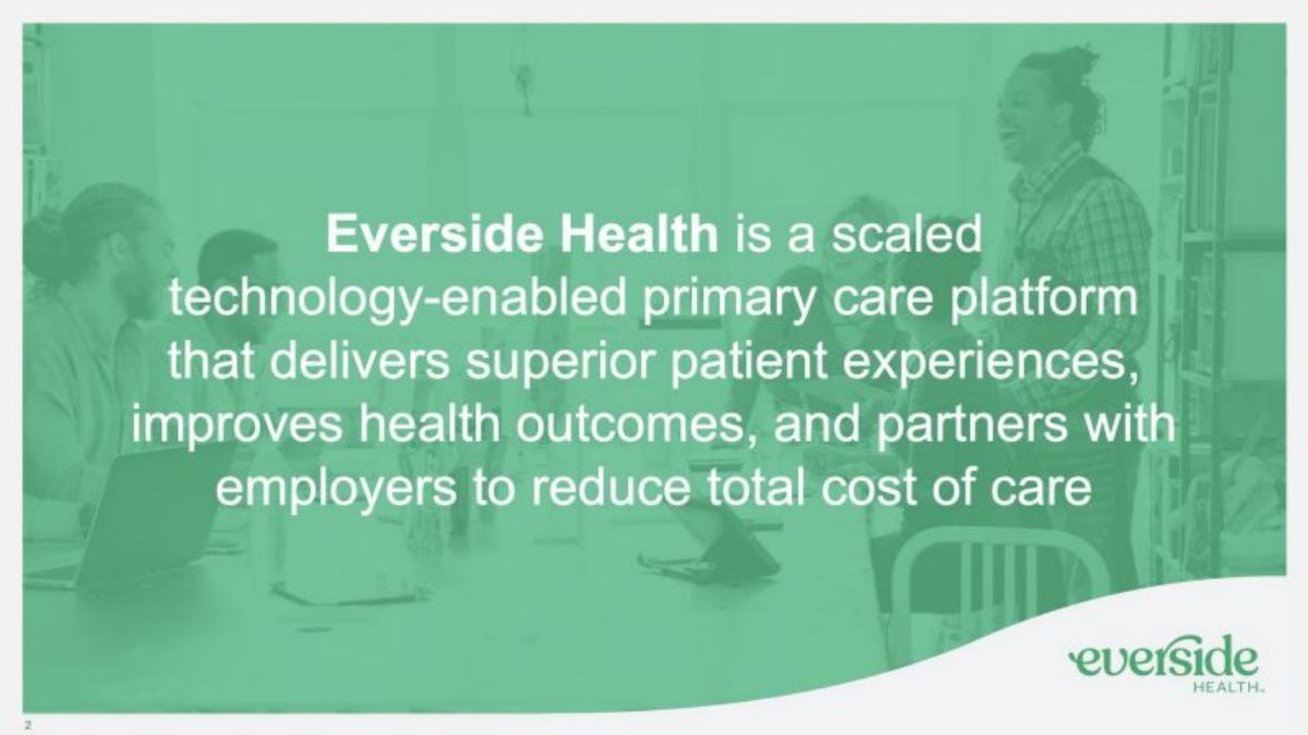 Everside Health pitch deck slide 2 of 13
