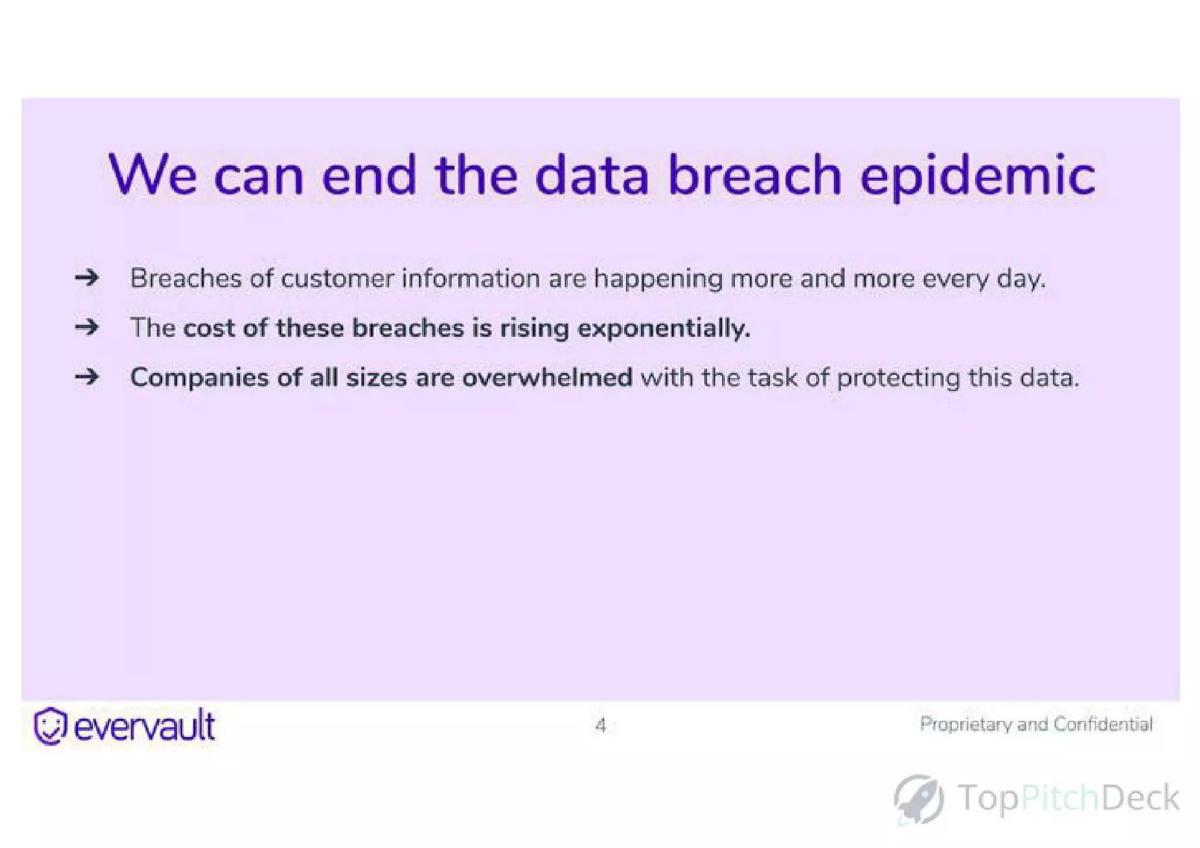Evervault pitch deck slide 4 of 16
