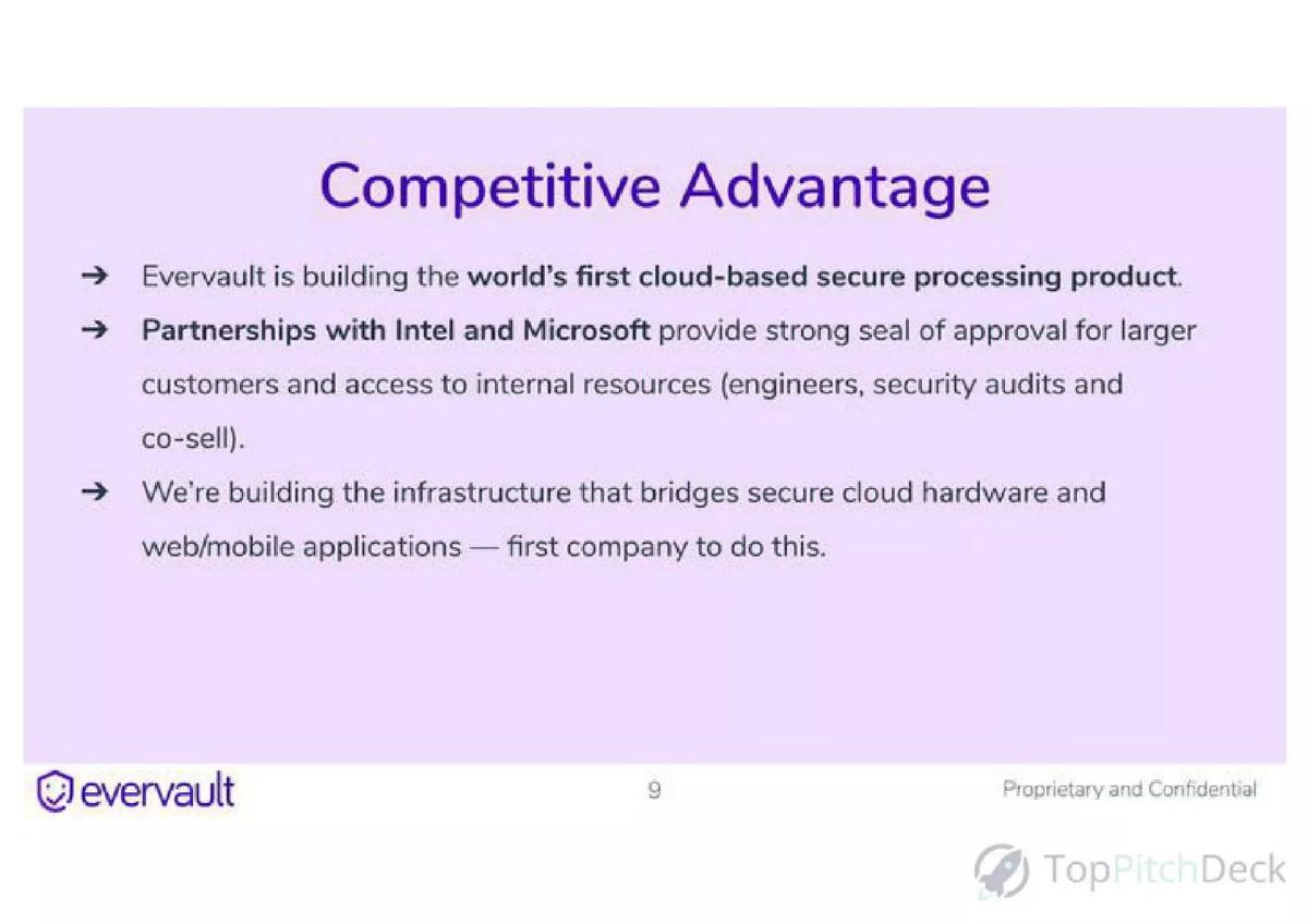 Evervault pitch deck competition slide 9