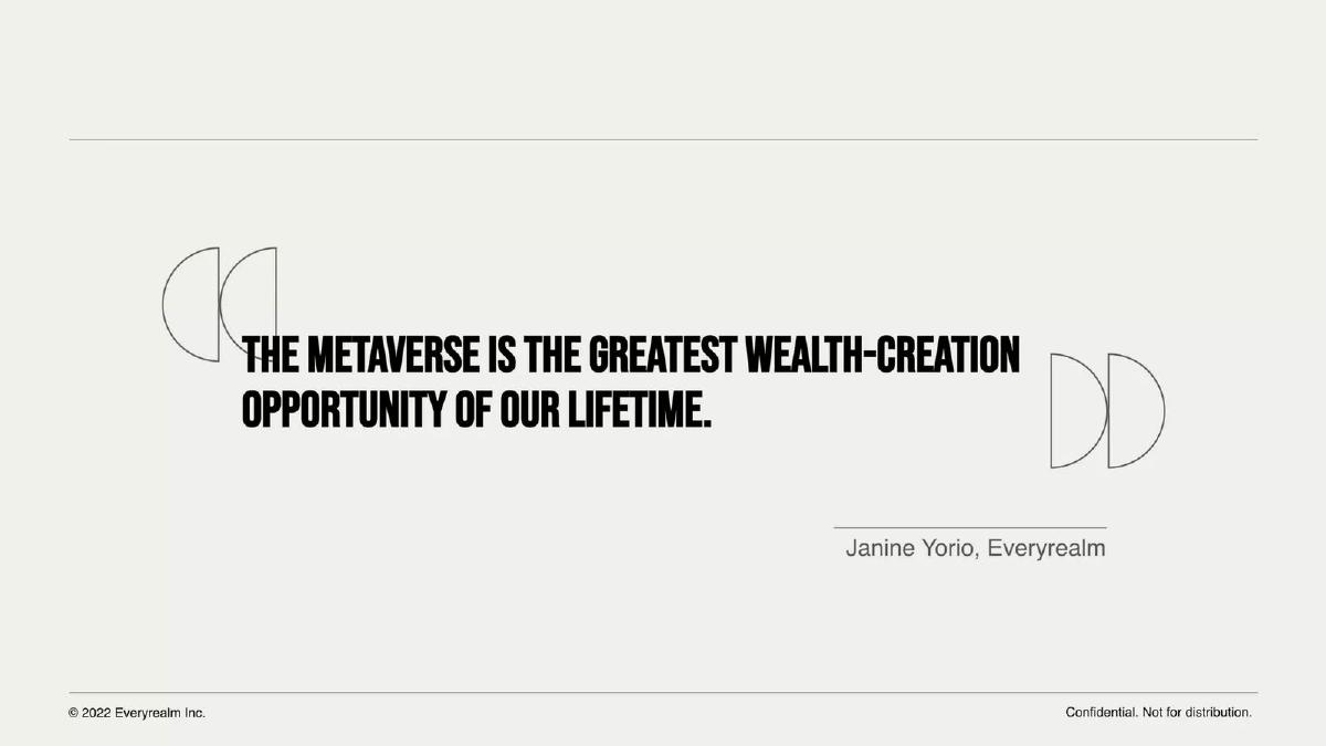 Everyrealm pitch deck slide 2 of 11