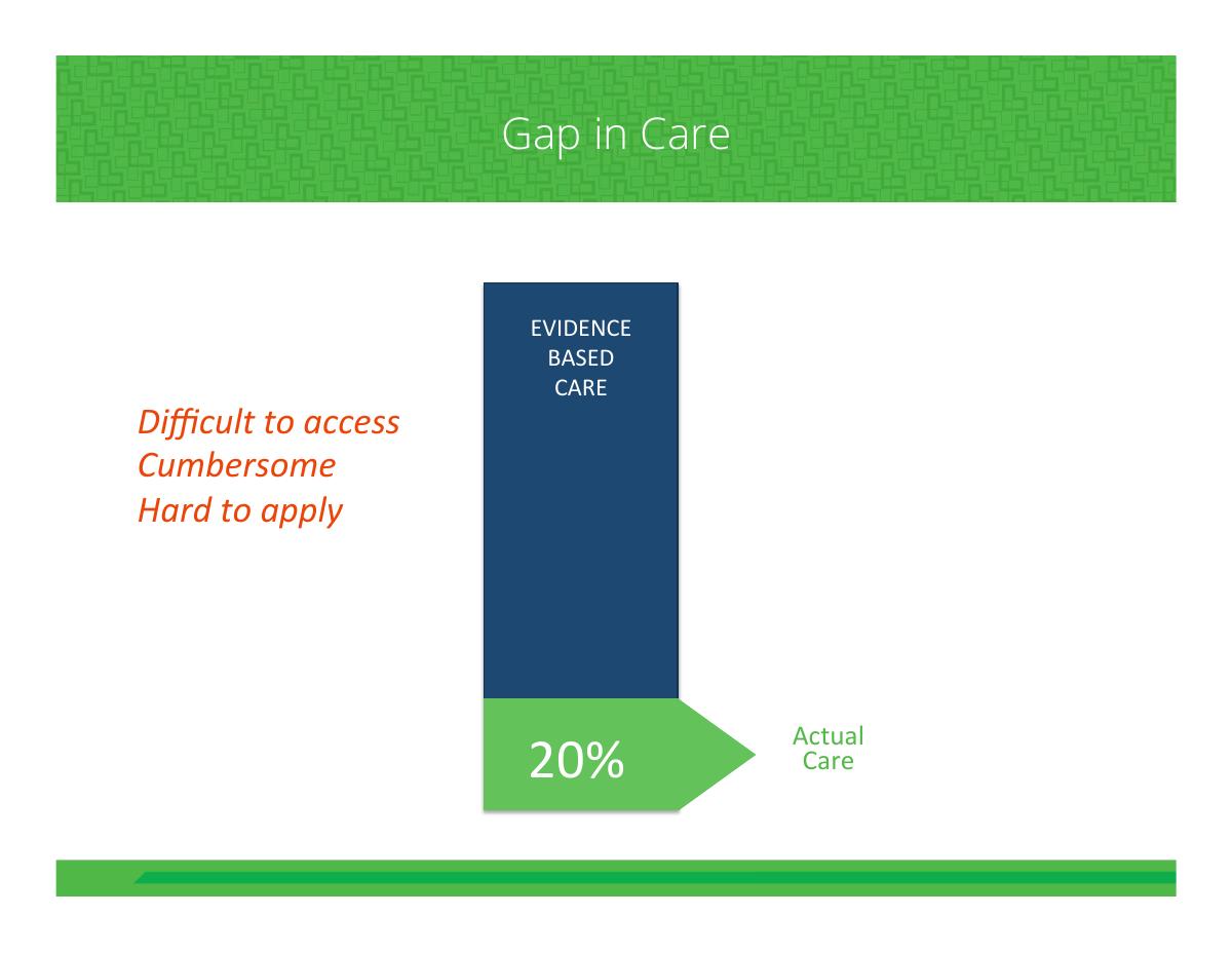 EvidenceCare pitch deck slide 2 of 22