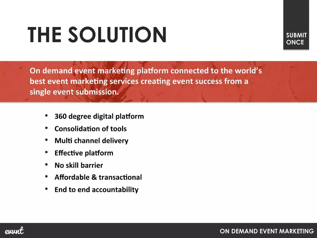 evvnt pitch deck slide 5 of 16