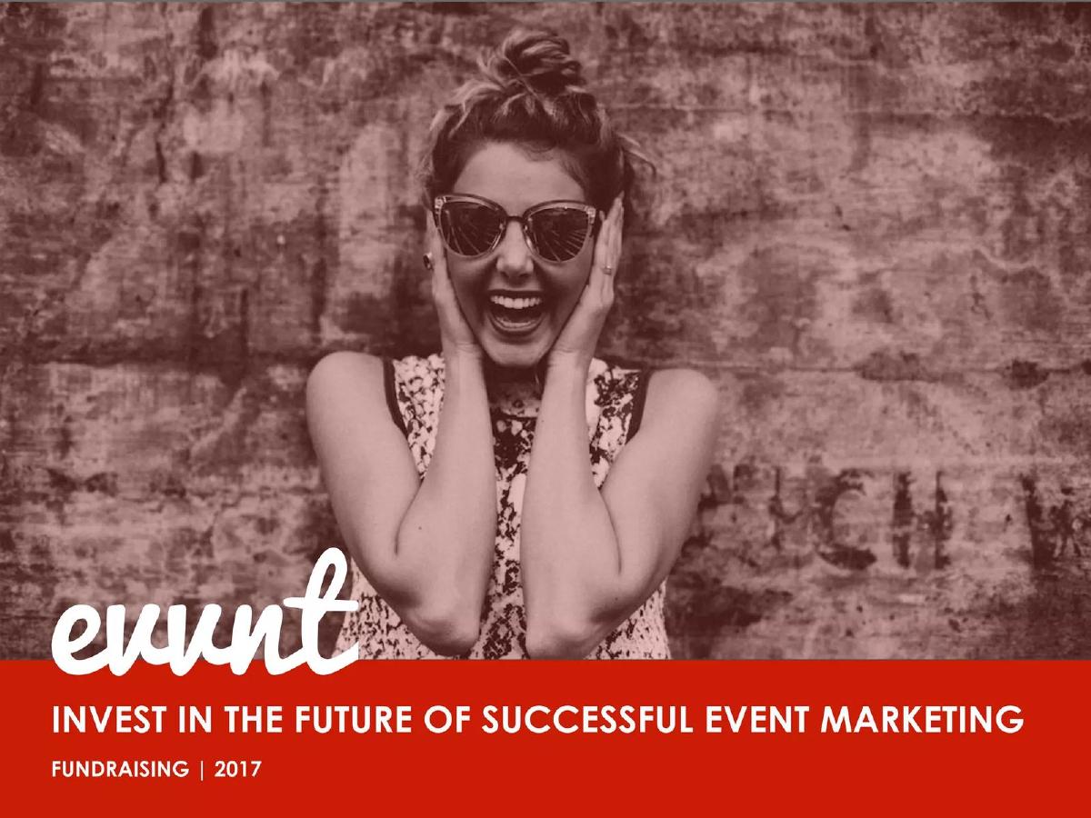 evvnt pitch deck slide 1 of 16