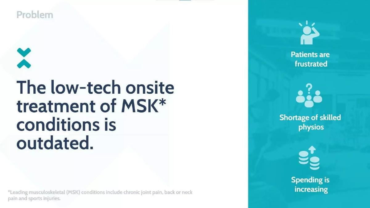 Exakt Health pitch deck slide 2 of 17