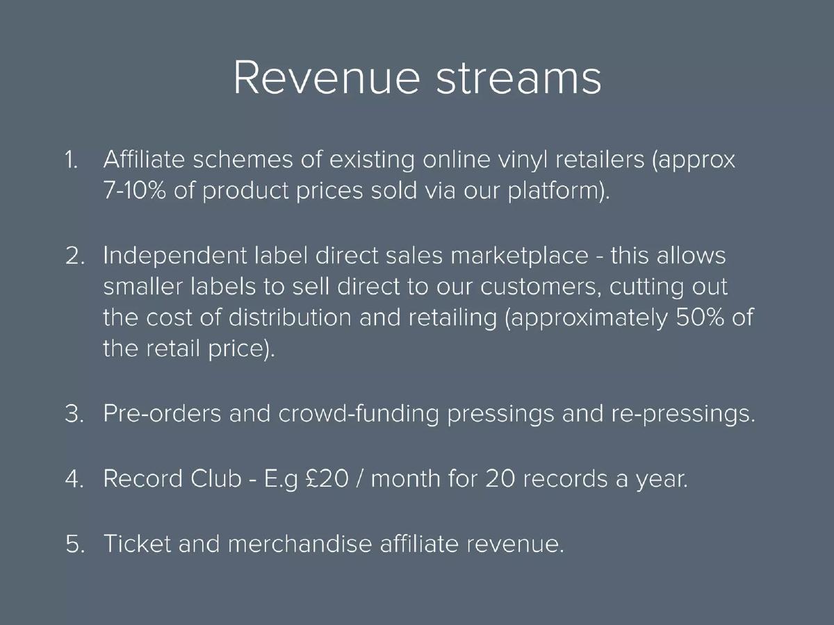 Vinyl.st pitch deck slide 6 of 17