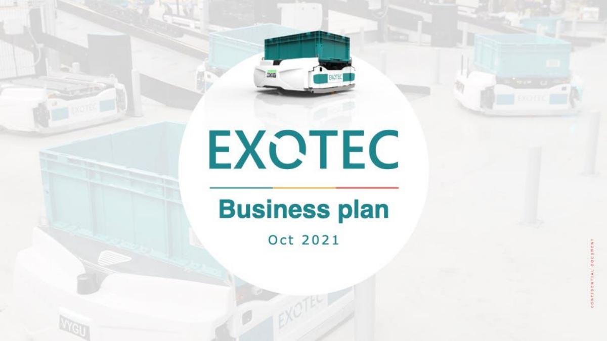 Exotec pitch deck slide 2 of 15