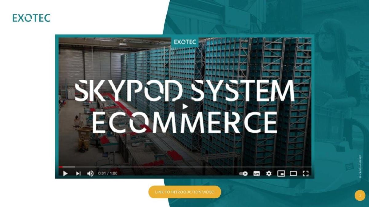 Exotec pitch deck slide 3 of 15