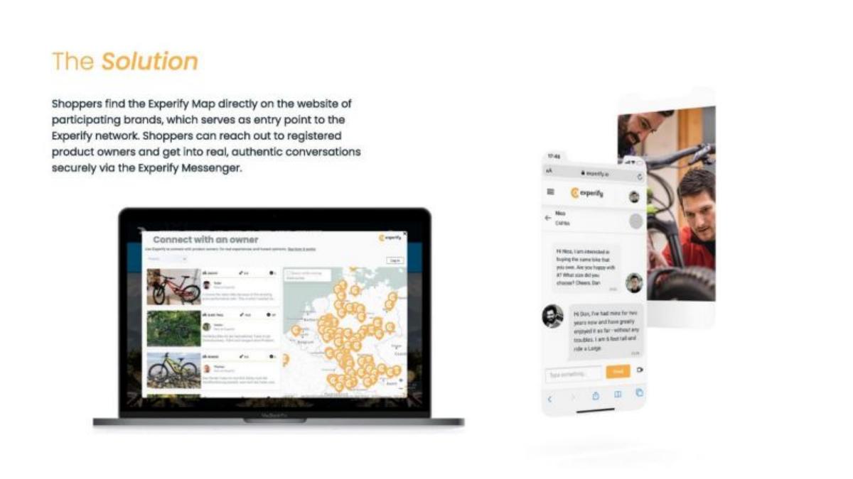 Experify pitch deck slide 5 of 10