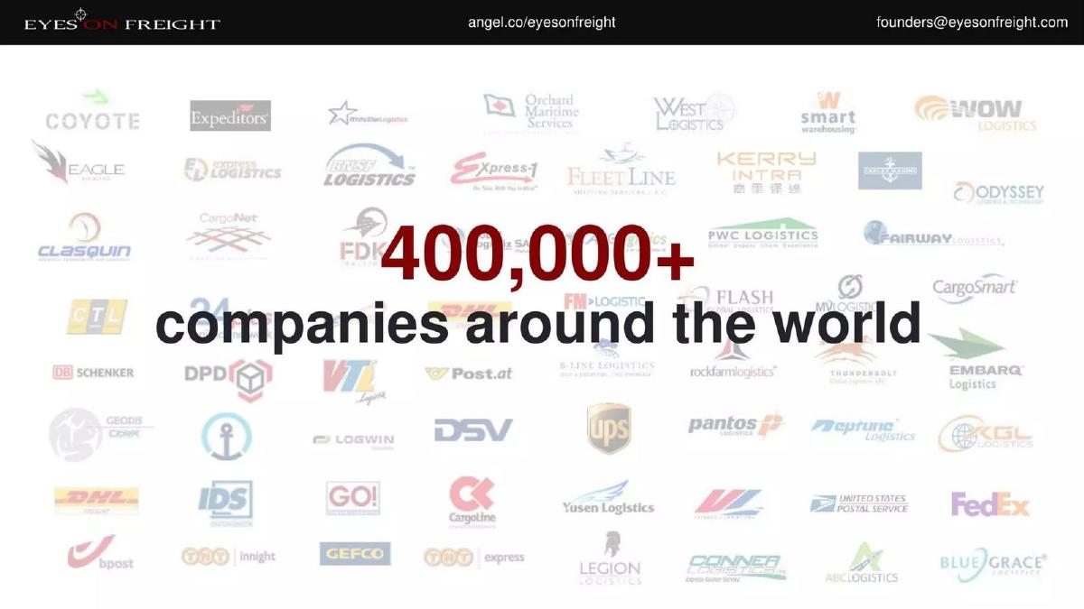 Eyes On Freight pitch deck slide 4 of 11