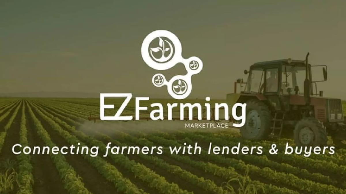 EZFarming pitch deck slide 1 of 12