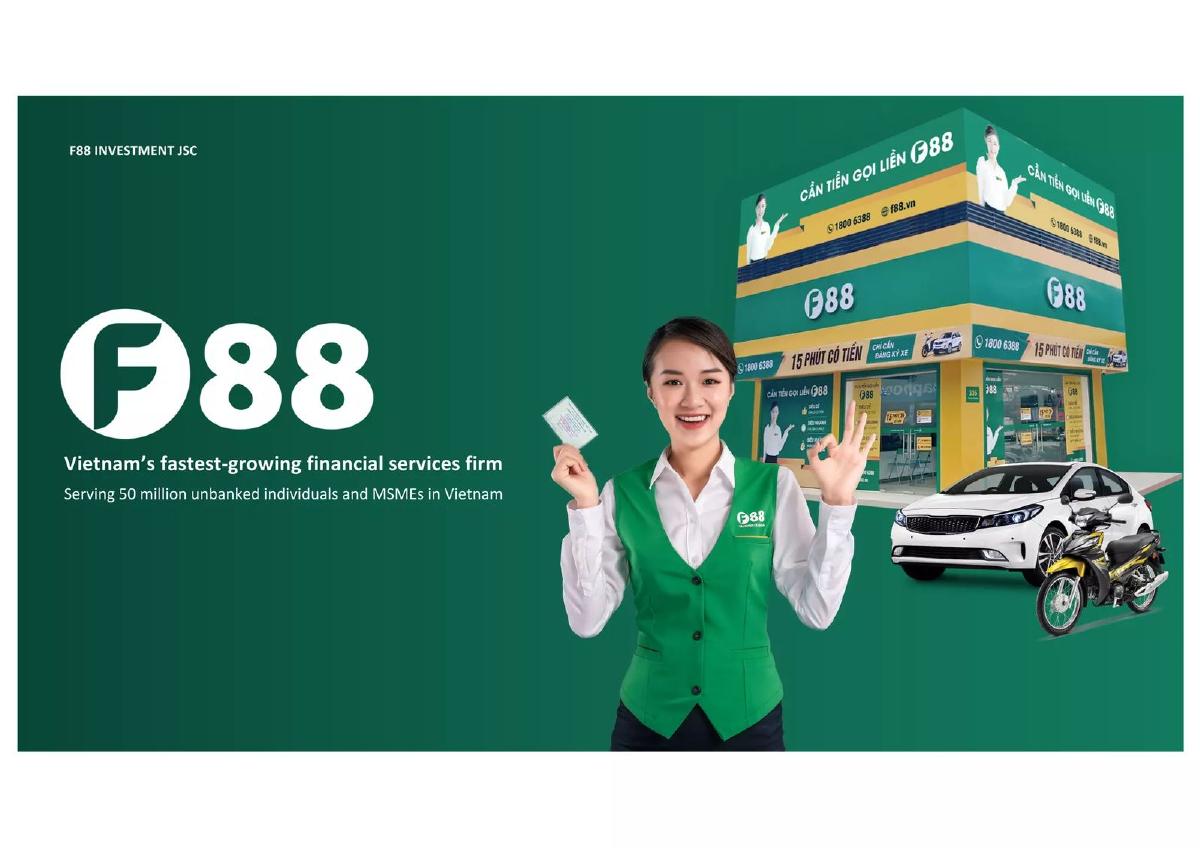 F88 pitch deck slide 1 of 7