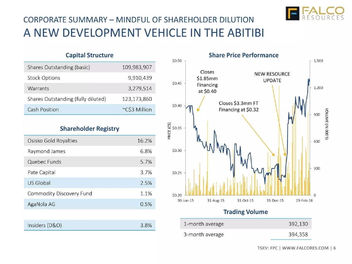 Falco Resources pitch deck slide 6 of 37