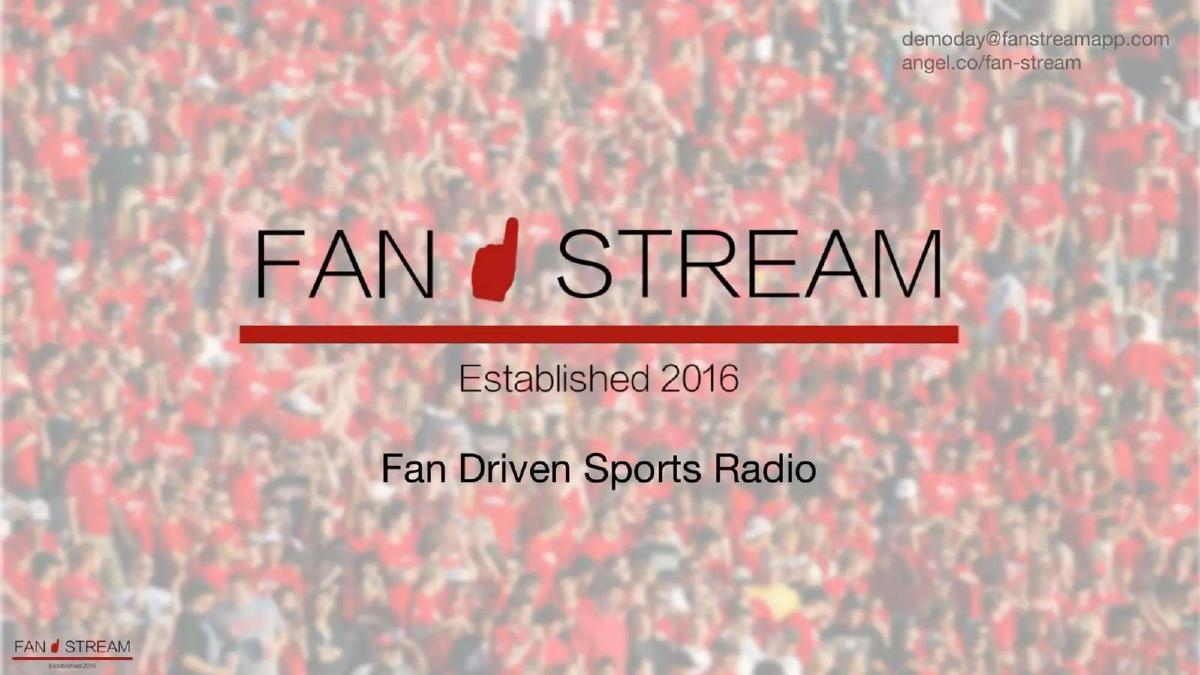 Fan Stream pitch deck slide 1 of 9