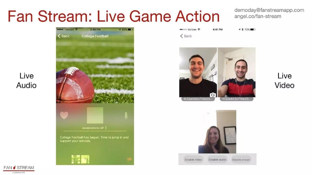 Fan Stream pitch deck slide 5 of 9