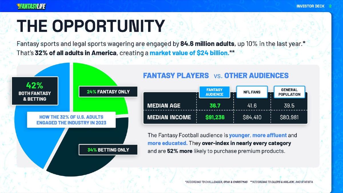 Fantasy Life pitch deck slide 2 of 14