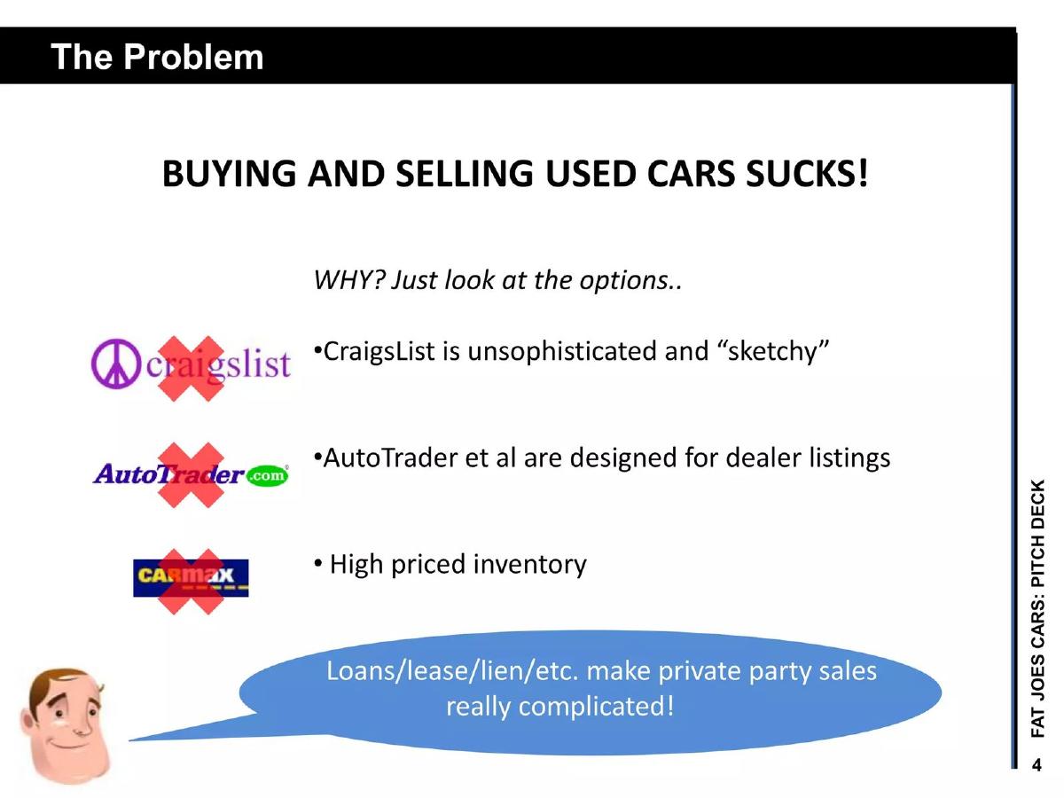 Fat Joe's Cars pitch deck slide 4 of 15