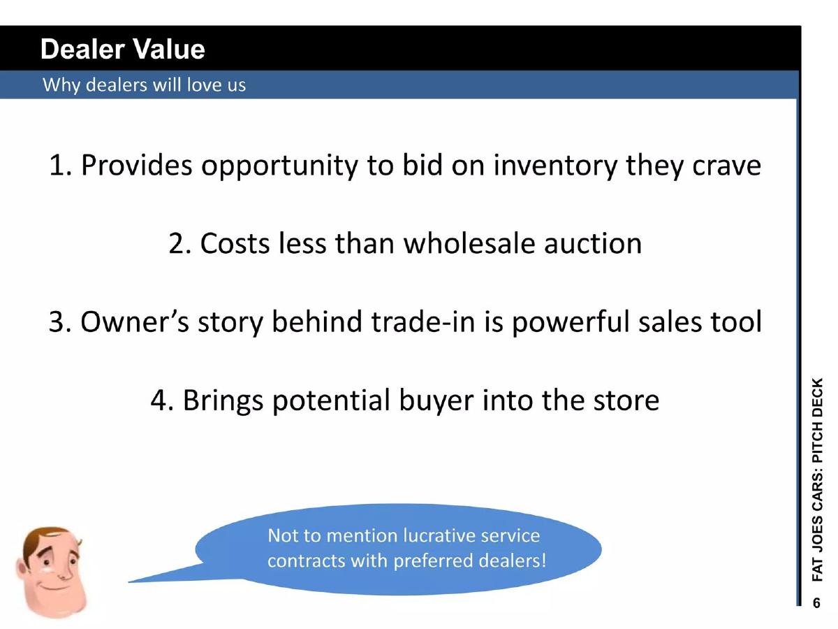 Fat Joe's Cars pitch deck slide 6 of 15
