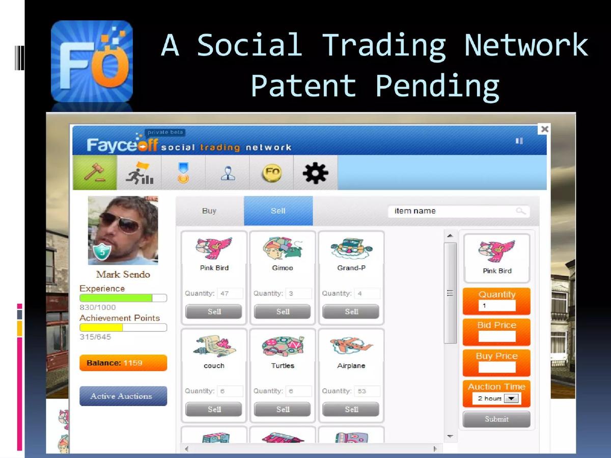 Fayceoff pitch deck slide 4 of 11
