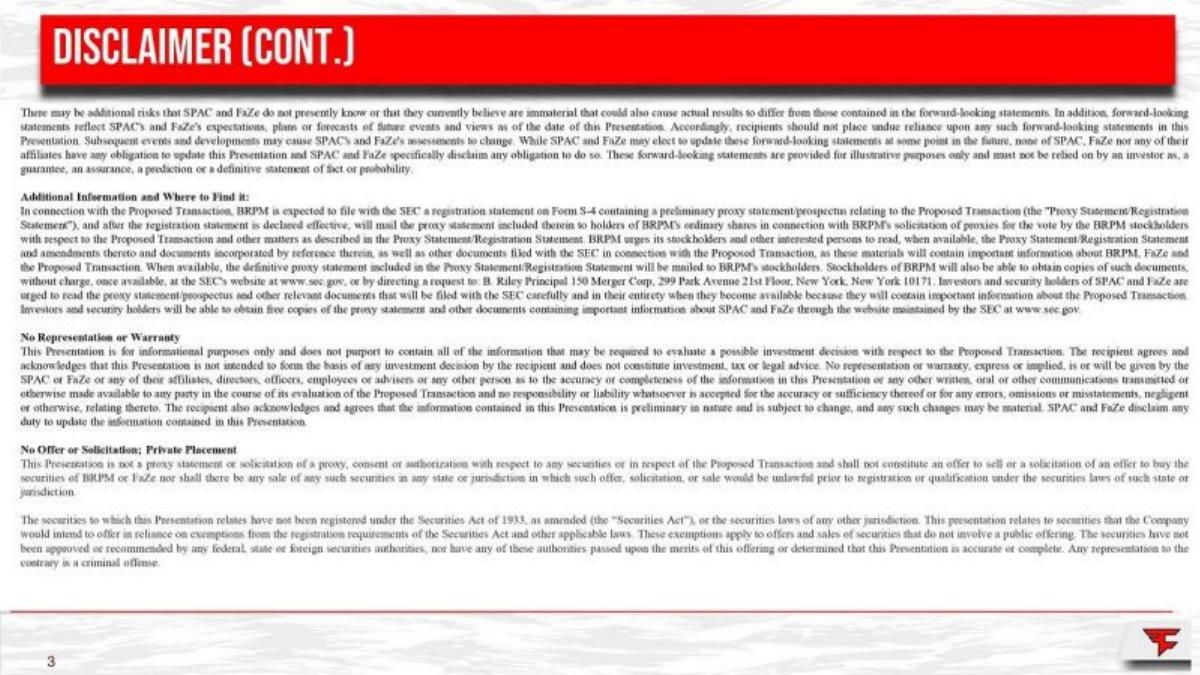 FaZe Clan pitch deck slide 3 of 40