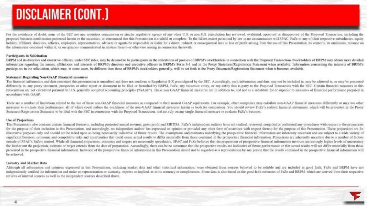 FaZe Clan pitch deck slide 4 of 40