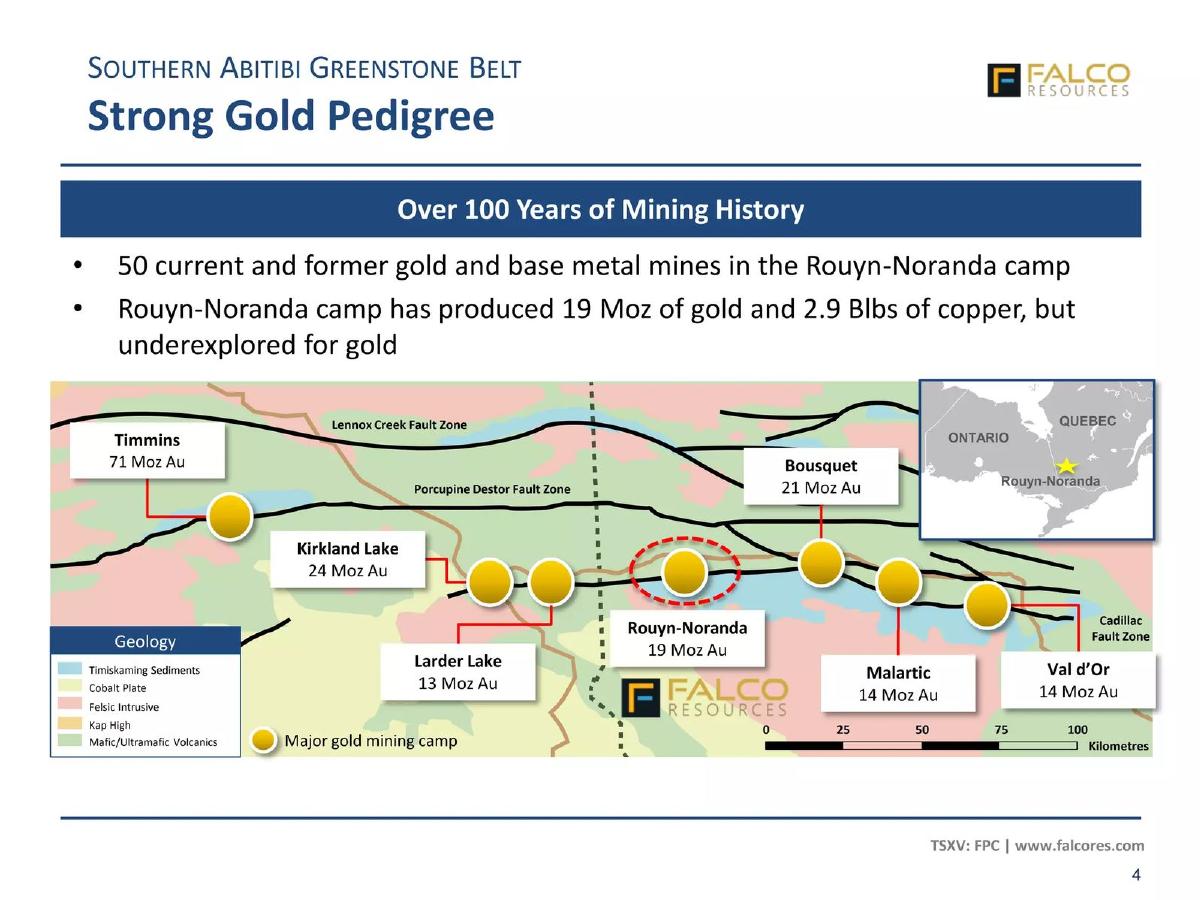 Falco Resources pitch deck slide 4 of 29