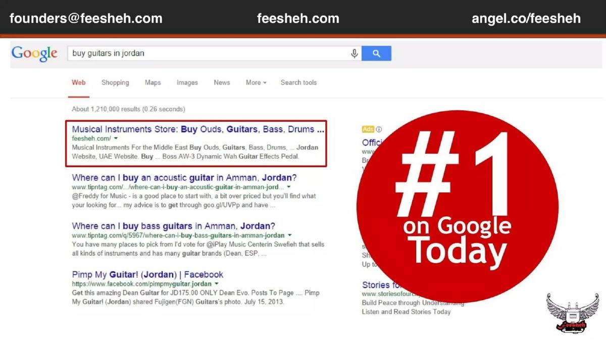 Feesheh pitch deck slide 2 of 12